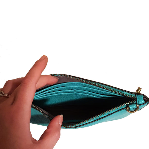Mini Crossbody Clutch - Teal