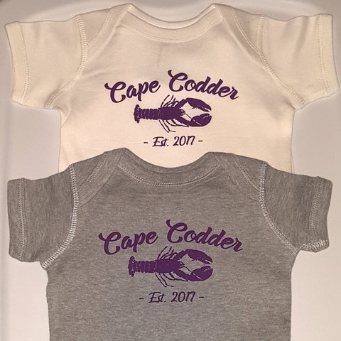 Cape Codder Established 2017 Onesie (more colors)