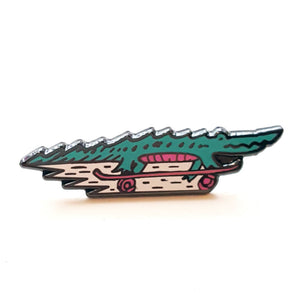 Gator Skater Enamel Pin
