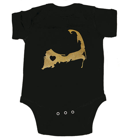 Cape Cod Love Onesie - Gold
