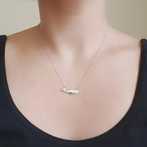 Pewter Whale Necklace