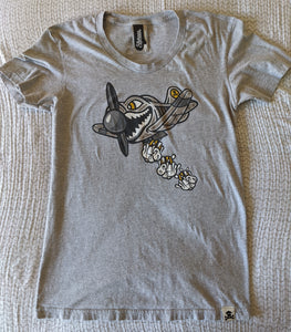 Women's XL - Cupcake Bomber Plane Johnny Cupcakes