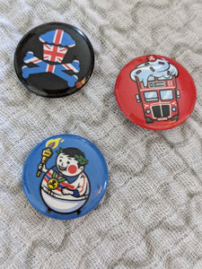 Johnny Cupcakes London Buttons Pins Collection (3)
