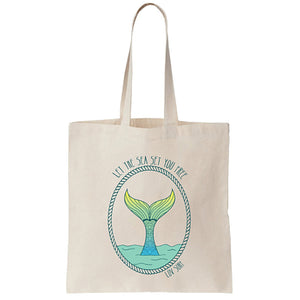 Mermaid Tail Canvas Tote