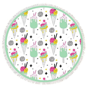 Ice Cream 60" Round Towel