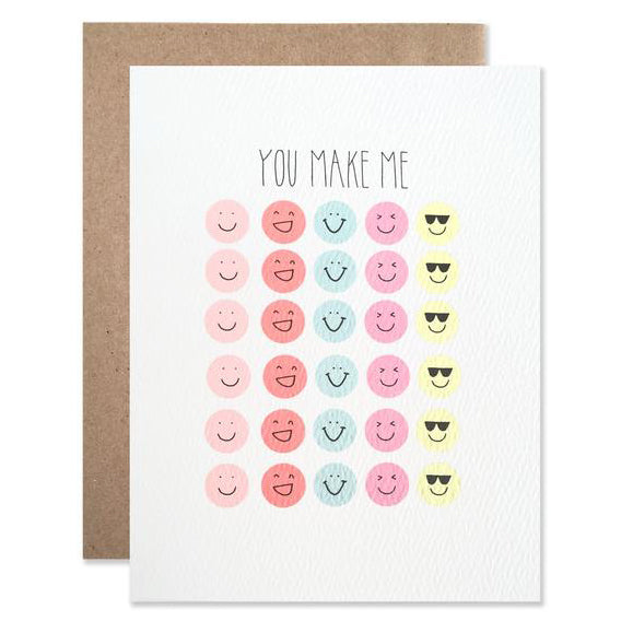 You Make Me Smile Greeting Card