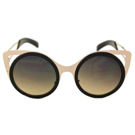 Round Cateye Sunglasses (White or Black)