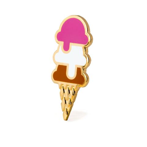 Ice Cream Enamel Pin