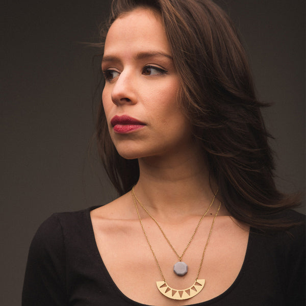 Tide and Moon Double Necklace