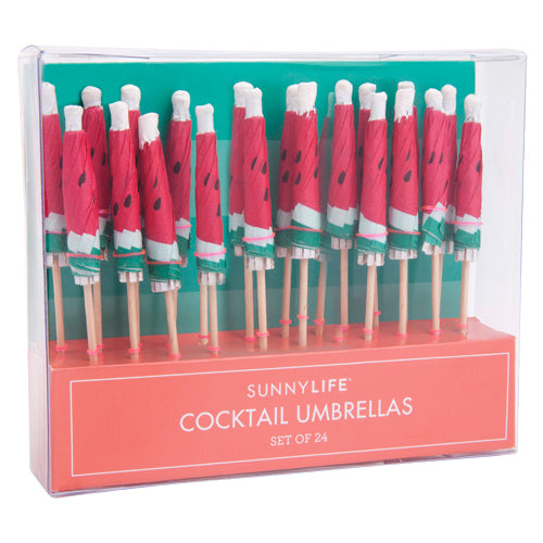 Watermelon Cocktail Umbrellas