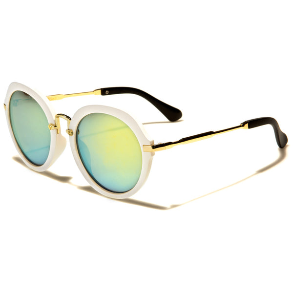 Oversized Round Sunglasses (White or Pink)